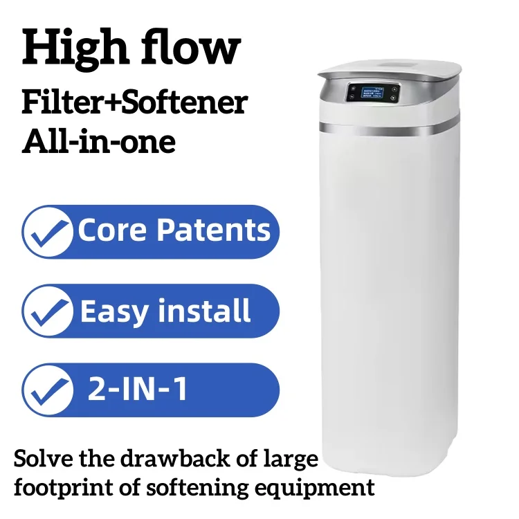 Large Flow Rate 2 Ton/hour Filter-softener Home Use System with Carbon 10*35