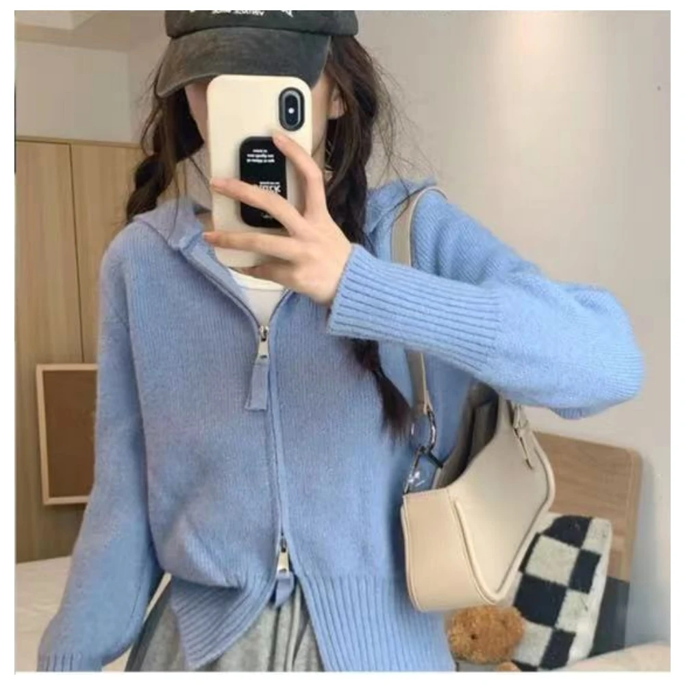 Knitwear for women, Korean Load Round Neck Sweaters Coat, 2024 New, soft material, wool-free