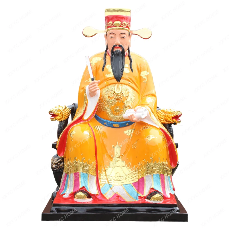 

Customized City God Statue Home Hallway Worship Safe Decoration New City God Temple Resin Fiberglass Buddha Statue City God Milk