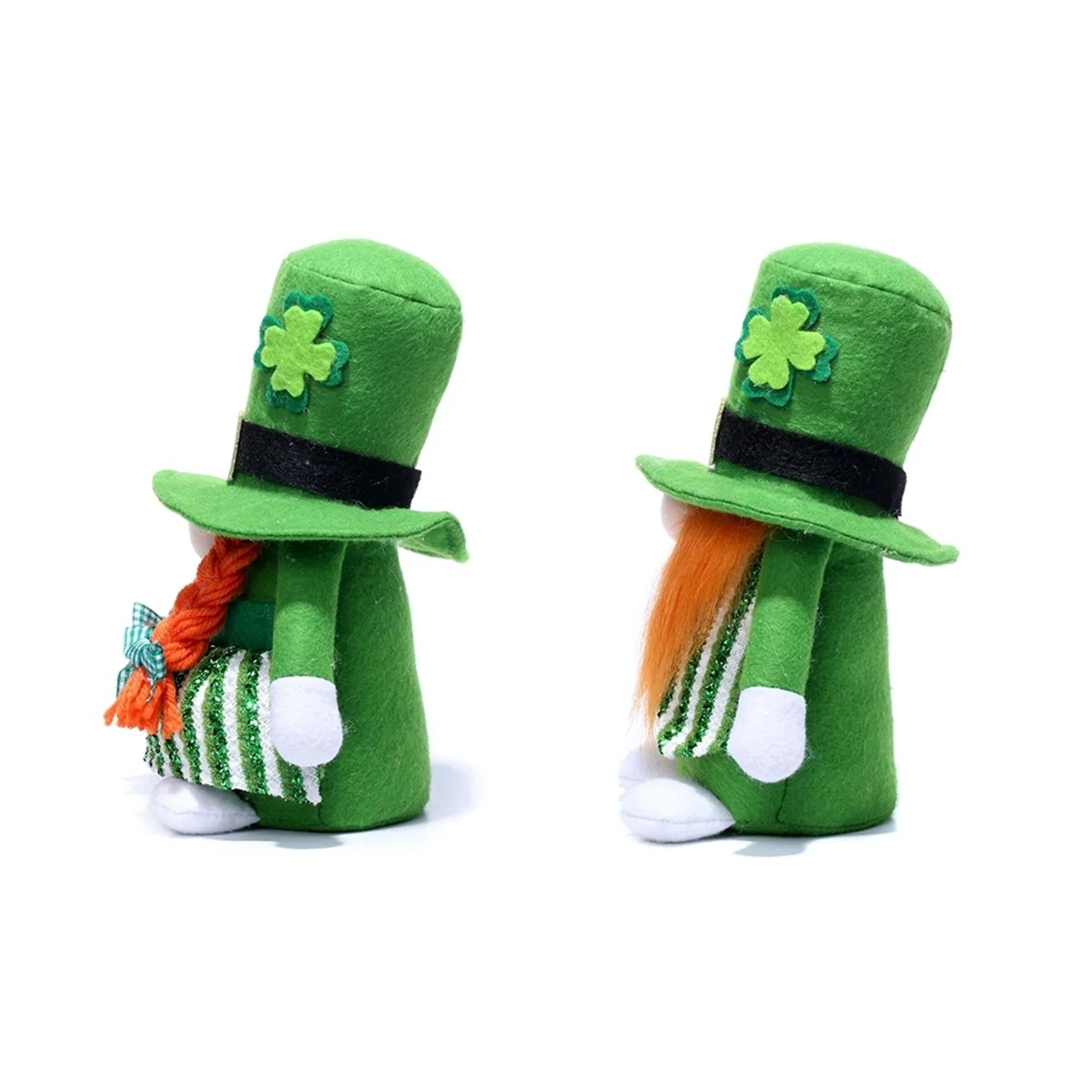 St Patricks Day Gnomes Decorations, Lucky Green Gnomes Plush for the Home, St Patricks Day Stuffed Doll Gifts for Decor