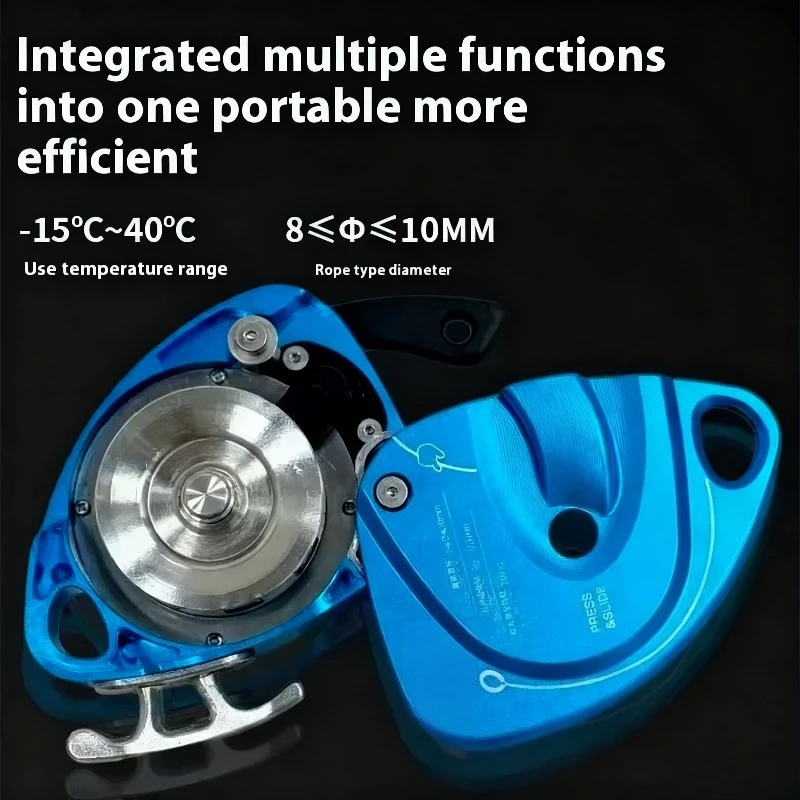 200kg/440.92lb Electric Lifter Climbing Device Capacity Aerial Rope Ascender for Rock/Wall Climbing&Fall Protection Safety Gear