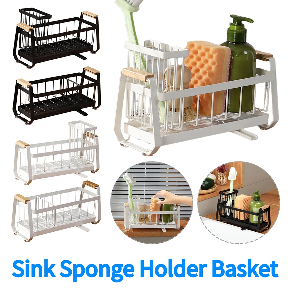

Kitchen Countertop Organizer & High Brush Holder Multifunctional Countertop Sink Caddy for Home Decor Storage and Organization