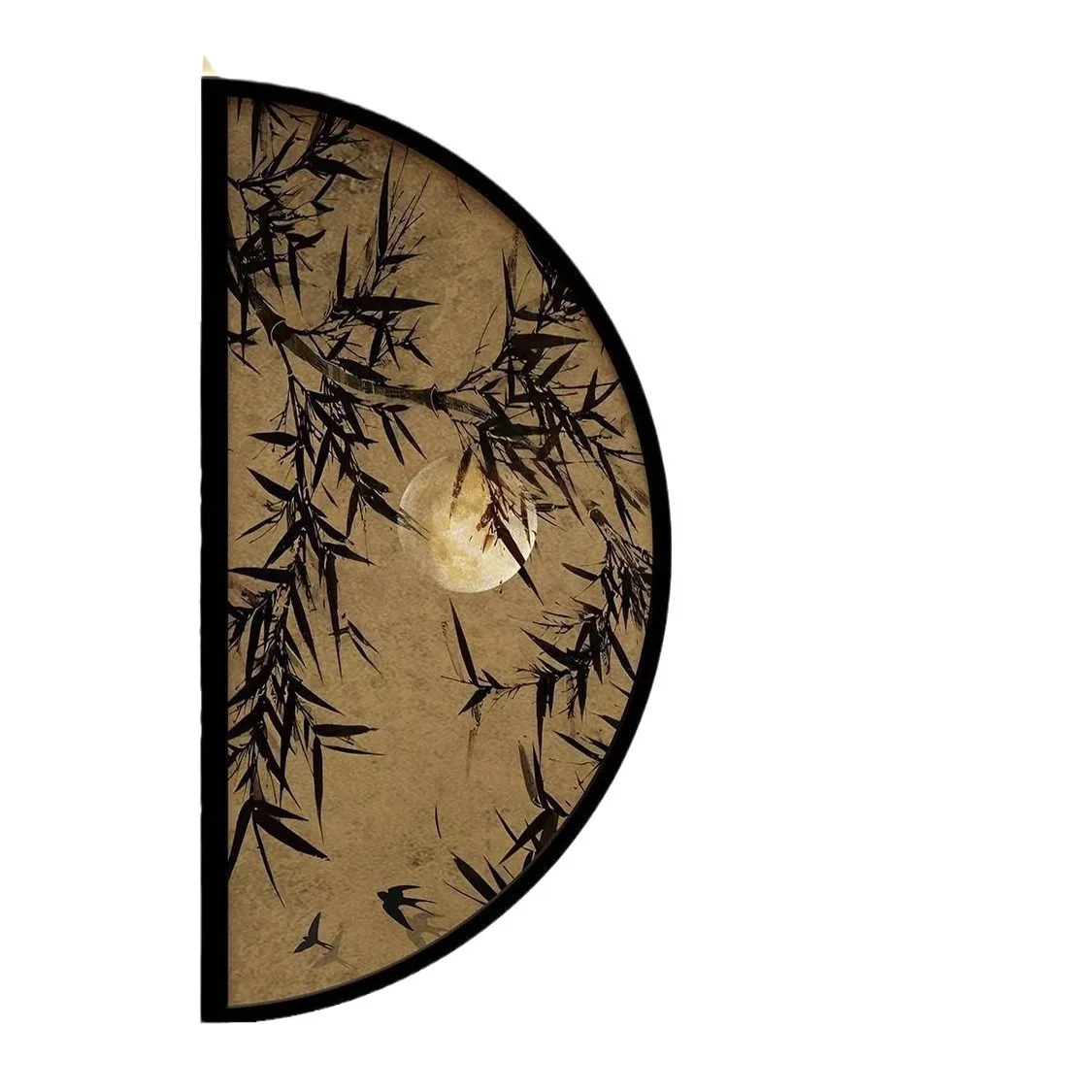 

Mozhu entrance decorative painting with sensor light new Chinese retro corridor aisle feeling hanging painting with with with