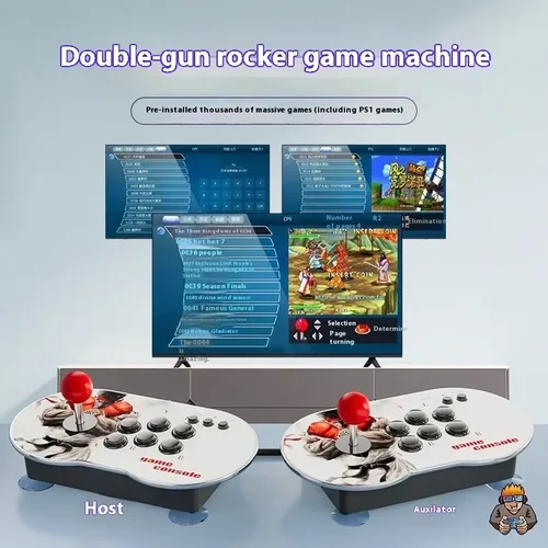 Imagen 2 del producto Consola de juegos Arcade de vídeo M9 4K HD, Joystick de controlador Dual 3D, más de 10000 juegos, reproductor de juegos compatible con HDMI para accesorios PS1