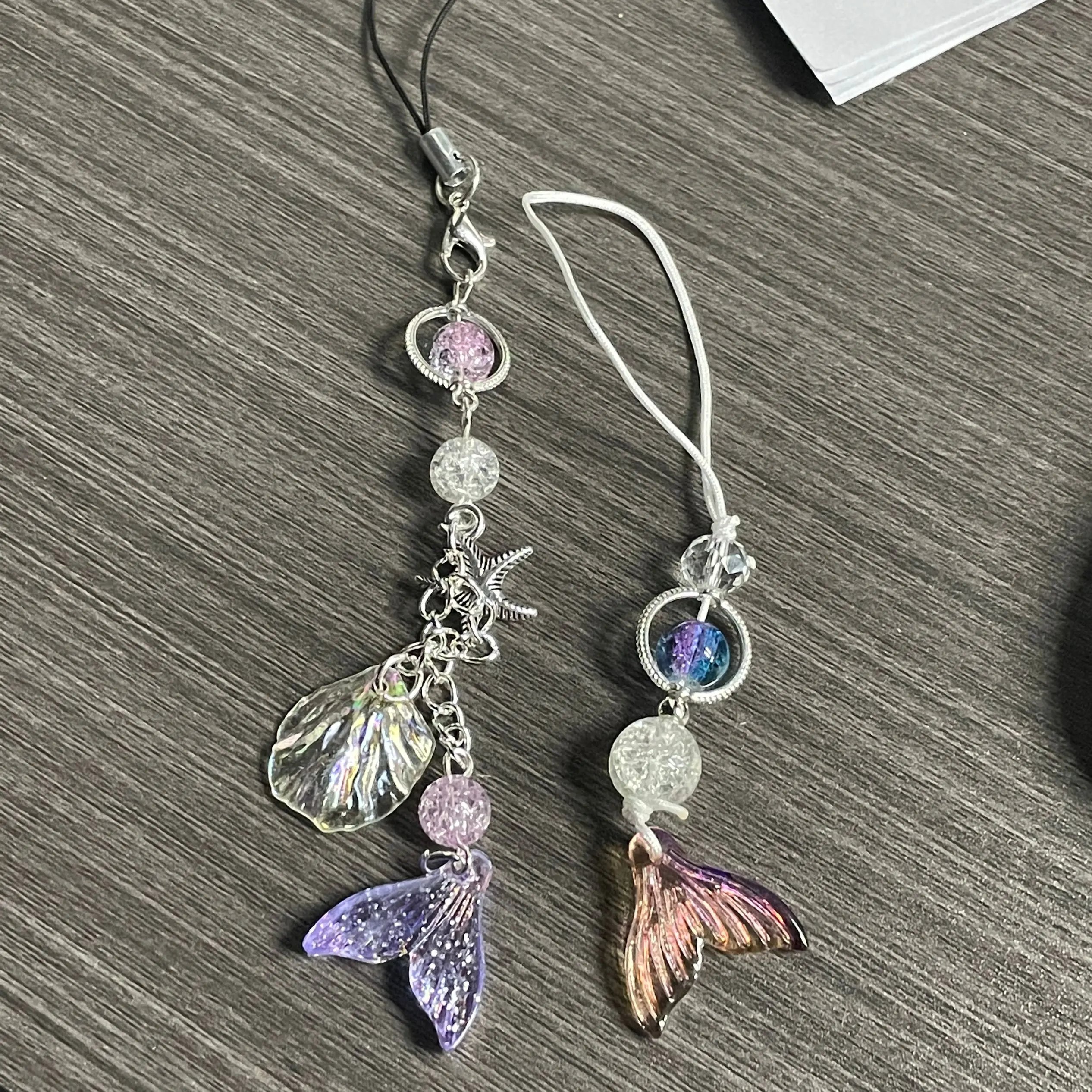 لعبة الحب والفضاء العميق رافاييل تأثيري زوجين سلسلة هواتف ذيل السمكة قلادة كيرينغ حقيبة المفاتيح مجوهرات الدعامة اكسسوارات هدية #1