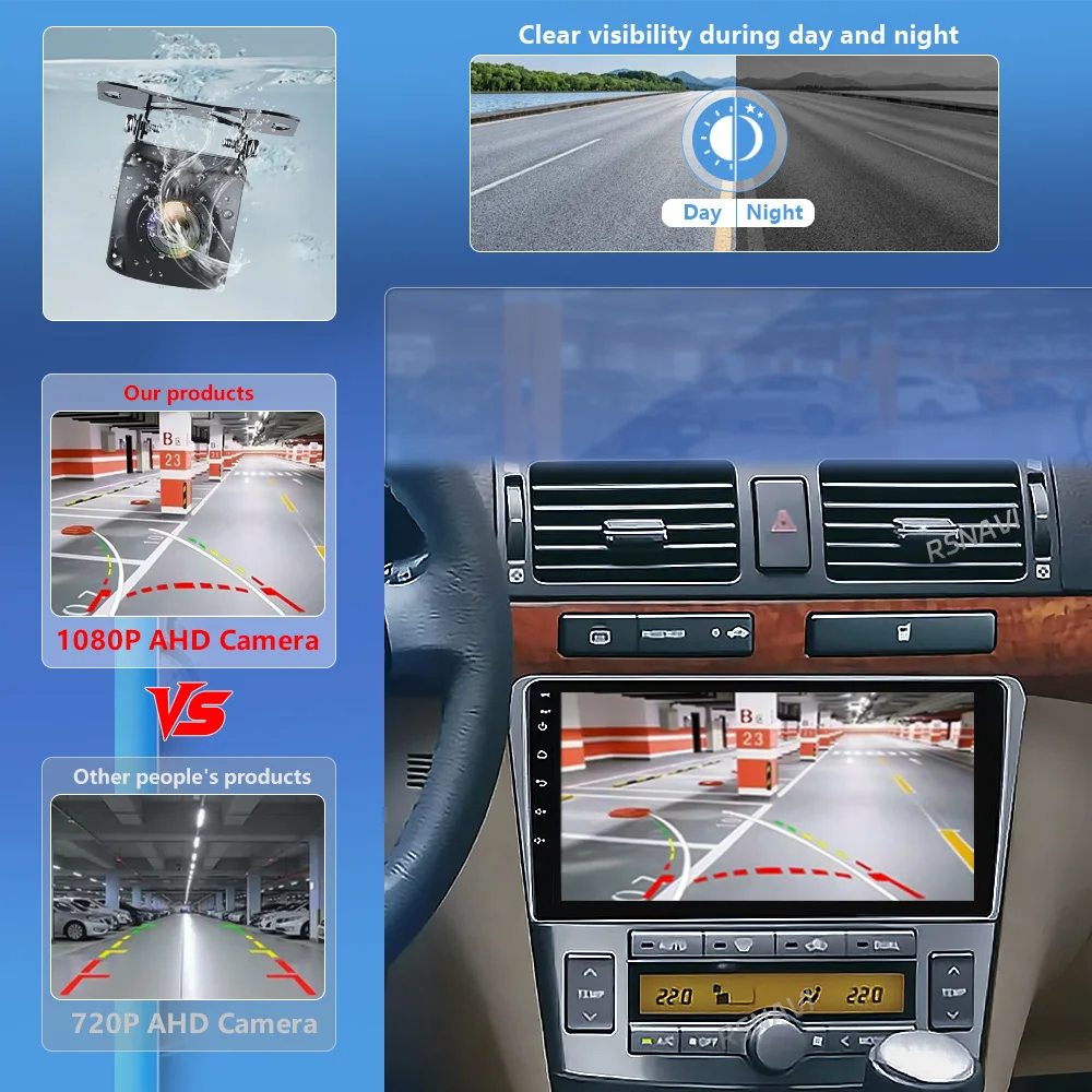 Android 16 Carplay Auto 2K Screen Car Player Radio BT Multimedia For Toyota Avensis T250 2 II 2003 - 2009 2Din Autoradio Stereo view 6