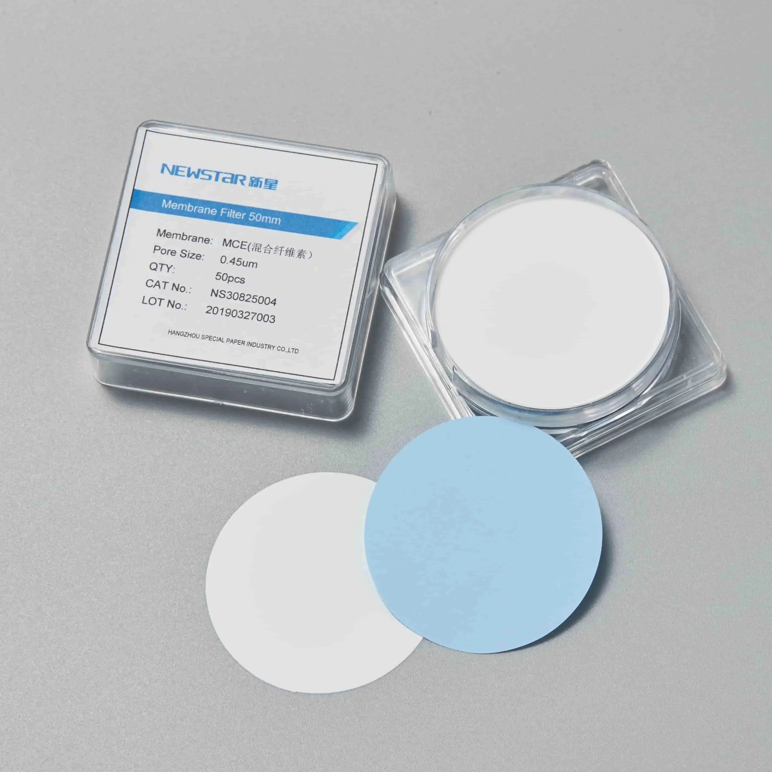 MCE (السليلوز المختلط إستر) مرشح غشاء القرص مختبر الترشيح 0.22um 0.45um 13 مللي متر 25 مللي متر 47 مللي متر مراقبة الجسيمات مراقبة الهواء #6