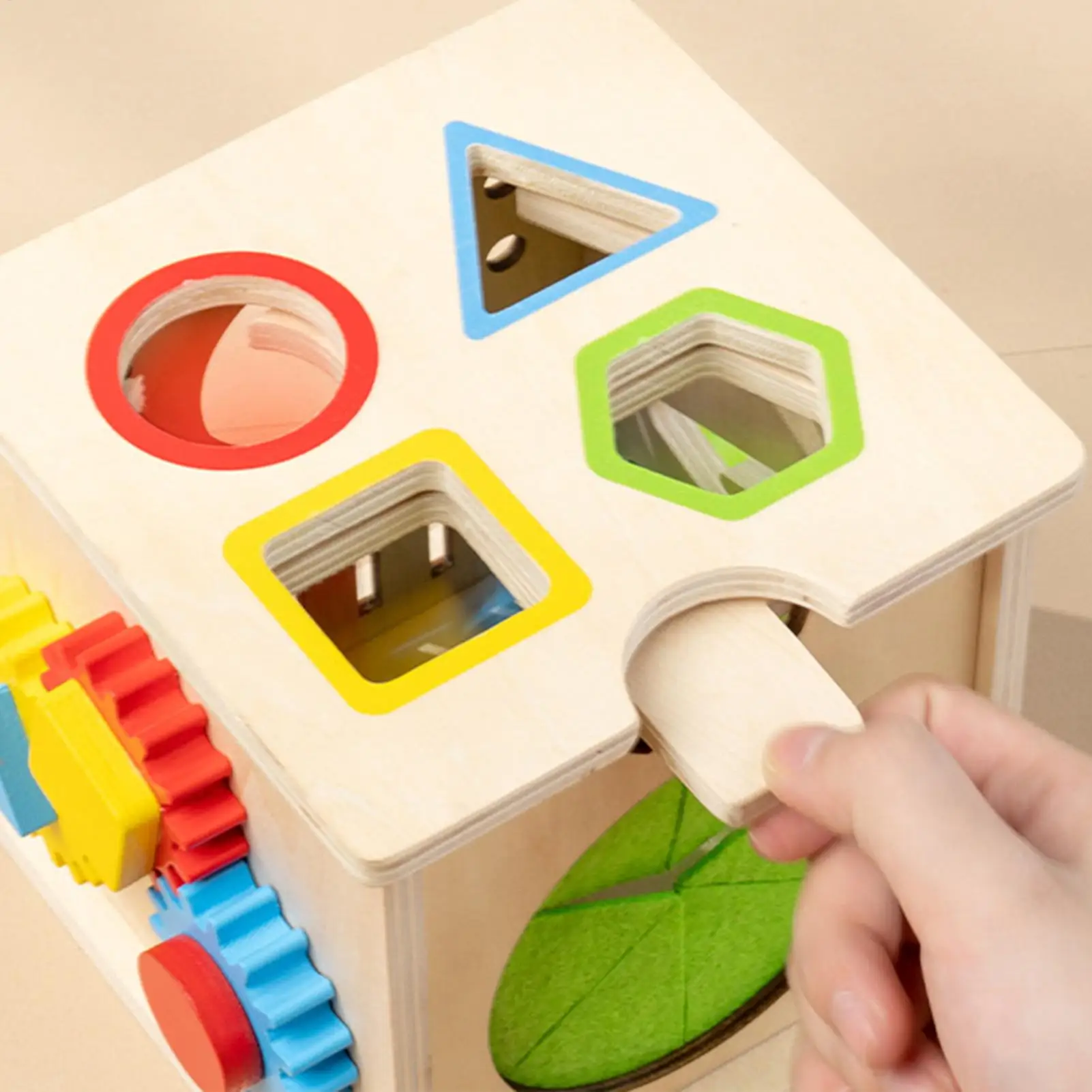 กล่องสมบัติเสริมพัฒนาการเด็กเล็ก 8 in 1 ฝึกการจดจำและจับคู่สี ของเล่นเสริมทักษะแบบหยอดเหรียญ