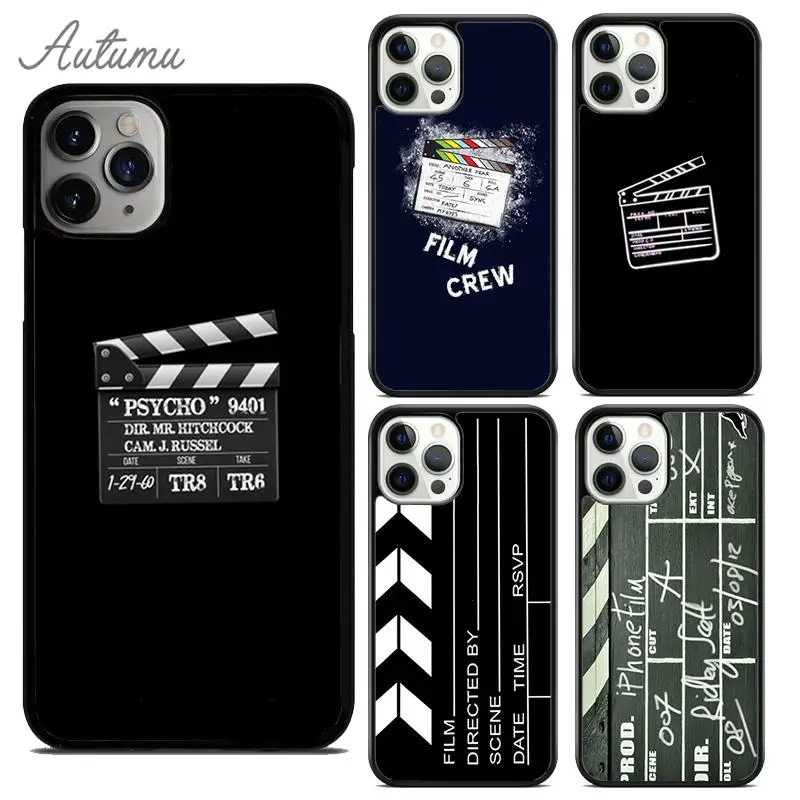 Clapper board Phone Case for iPhone 15 16 SE2020 11 12 13 14 Pro Max mini 6 7 8 Plus Cover coque Fundas Shell