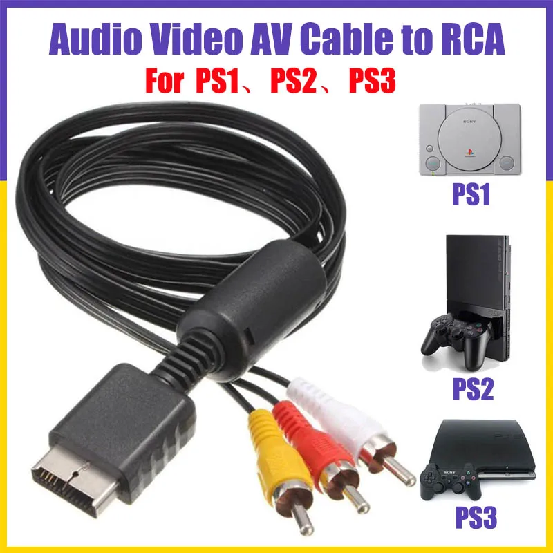 【envio-rapido】18m-ps1-ps2-ps3-av-para-rca-jogos-cabo-de-audio-e-video-de-alta-qualidade-para-sony-playstation-gamepad-cabo-de-console-de-jogos