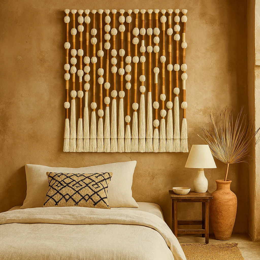 Modern Woven Unique Tapestry Sphericity Ball Macrame Bubble Wall Art Hanging Living Room Art Wall Decorations for Home Luxury