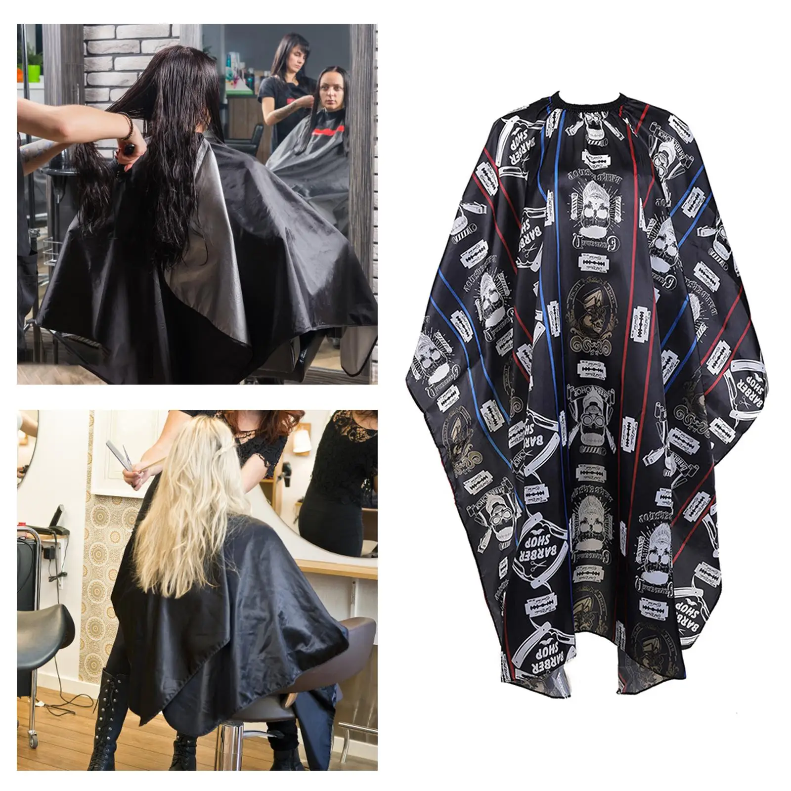 قماش حلاقة الرأس المقاوم للماء ، طباعة مكافحة ساكنة ، سهلة التنظيف ، 5X