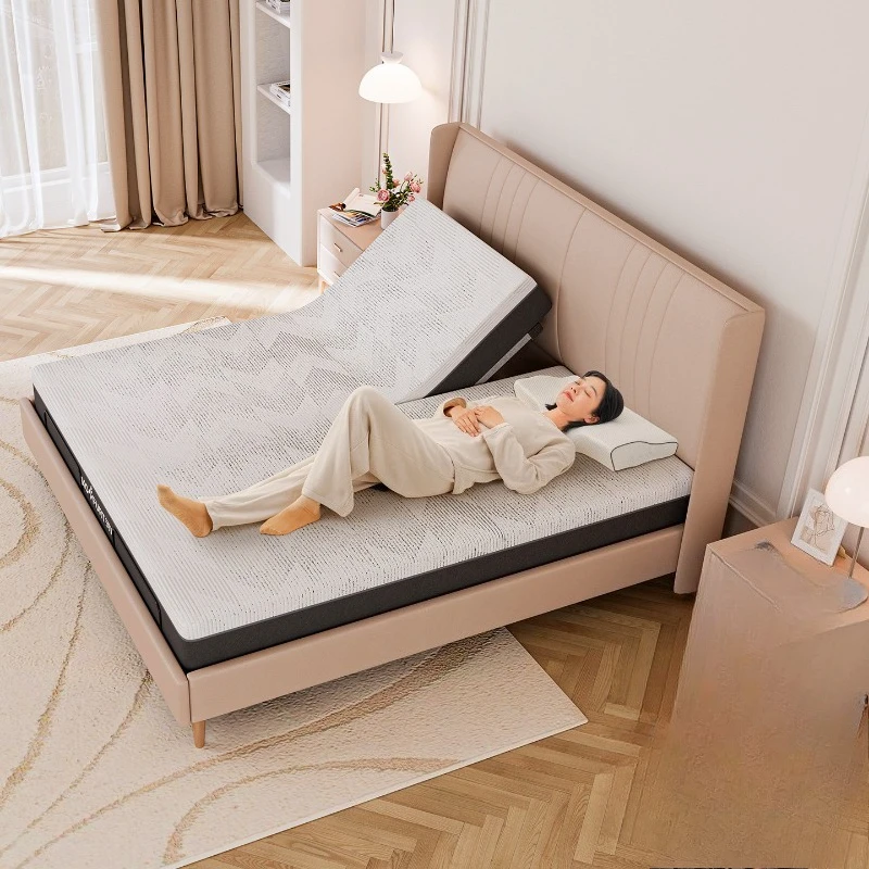 Split Bed Electric Lifting Zero  Master Bedroom Queen Husband and Wife Do Not Disturb Each Other Double Bed