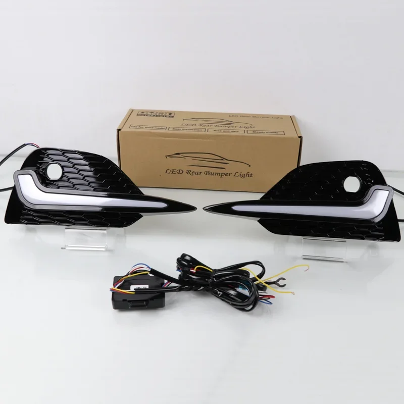 

Car 12V LED DRL Daylights For Nissan Qashqai 2019 2020 Dynamic Signal Night Blue Car Headlight Daytime Running Light Accessory