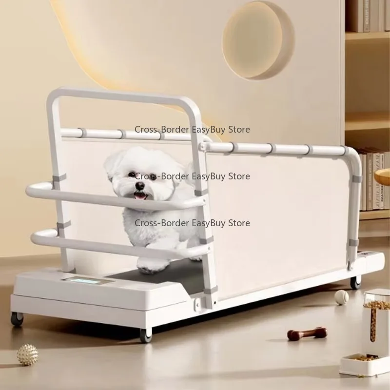 Metal Adjustable Height Dog Treadmill - Pedometer & Brake Included, Suitable for Small/Medium/Large Dogs (Training Use)