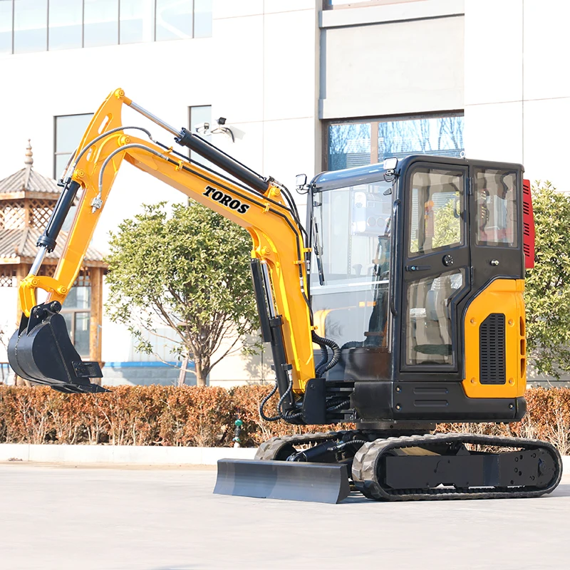 Hoge Kwaliteit Epa Motor Mini Graafmachine 2.5 Ton Machine Gratis Verzending Mini Bagger Escavadeira Multifunctionele Micro Digger