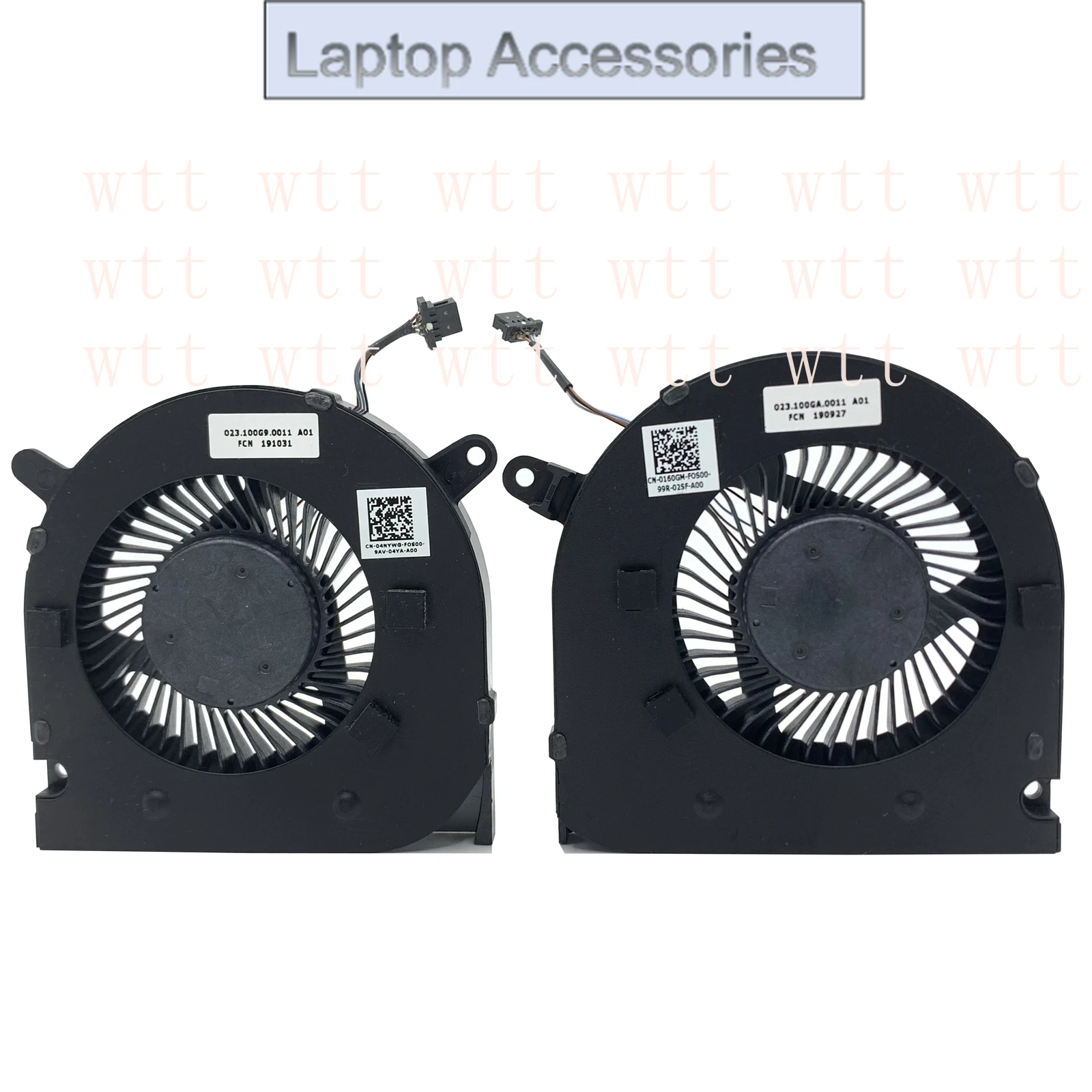 

F для Dell G3-3590 G3 15 3500 Вентилятор процессора и графического процессора 04NYWG DFS5K12214161B DC5V 0,5A 6,1 куб. футов в минуту