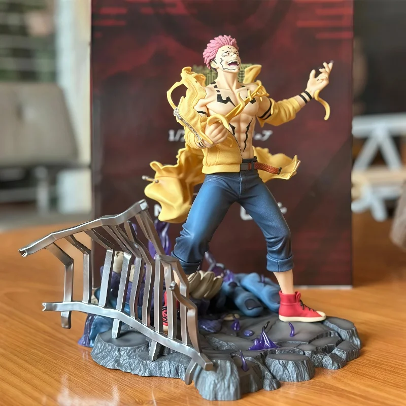 

В наличии Jujutsu Kaisen Ryomen Sukuna Фигурка 27 см Фигурки Статуя Коллекция Настольный Орнамент Игрушки Детские Подарки На День Рождения