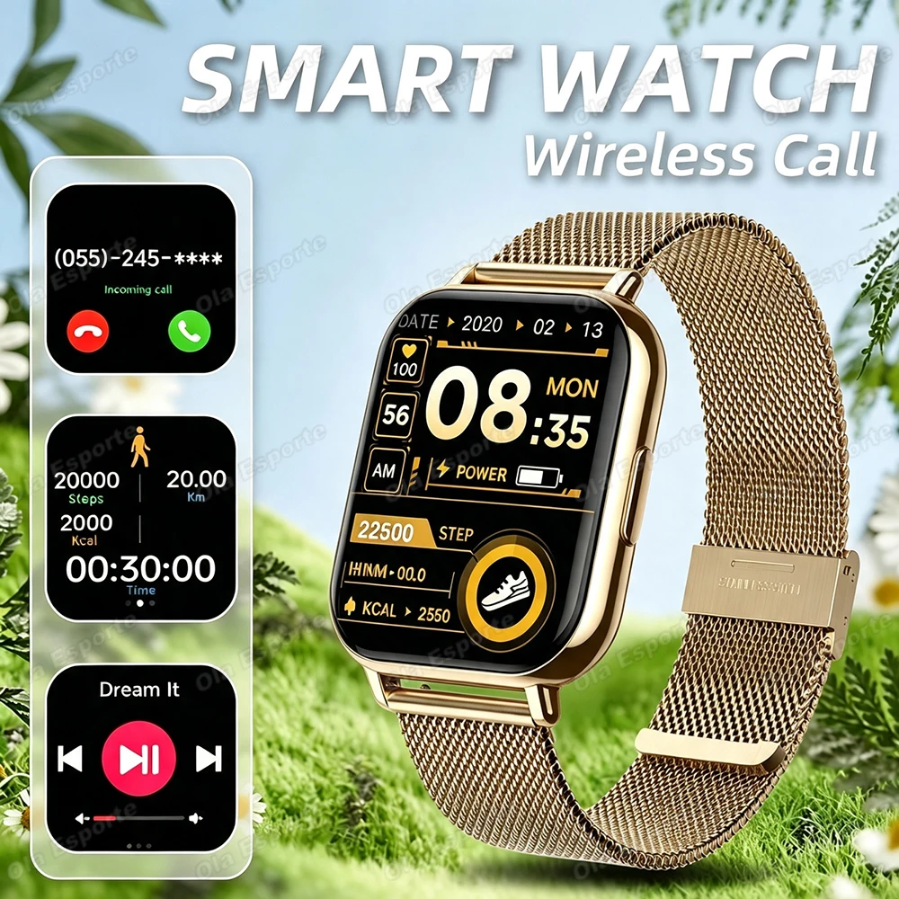 New Outdoor Upgrade Smart Watch Wireless Voice Call Blood Pressure Heart Rate Sleep Monitoring Sports Waterproof Smartwatch H10