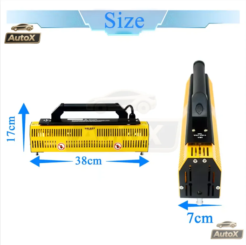 Auto X IR1 portable infrared lamp red light treatment drying equipment 1000 watt paint curing lamp body repair equipment