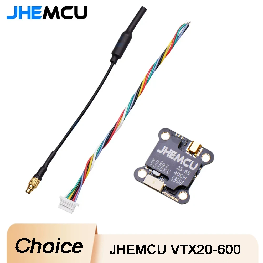 FPV Crossover VTX20-600 5.8G Video Transmitter PitMode 25mW 600mW Adjustable RC Drone Parts