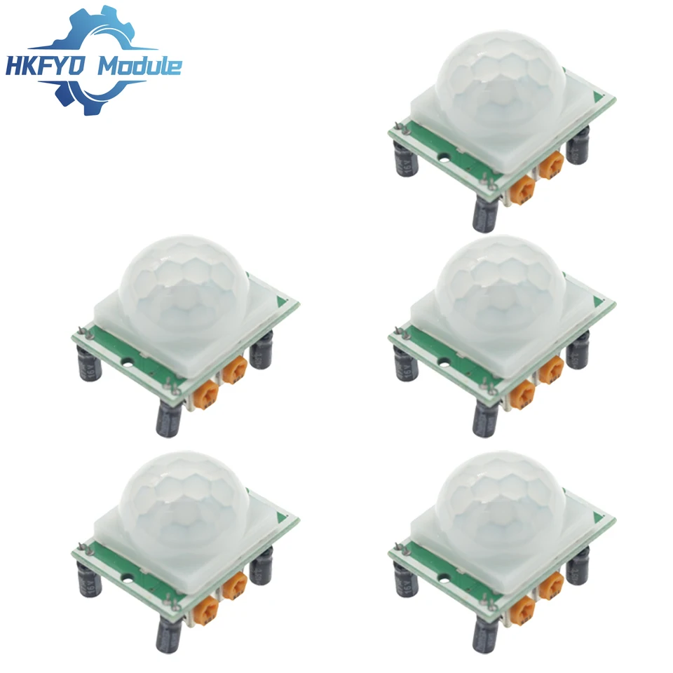 1-10pcs HC-SR501 ปรับ IR Pyroelectric อินฟราเรด PIR อินฟราเรด Motion Sensor Detector โมดูลสําหรับ Arduino สําหรับ Raspberry Pi