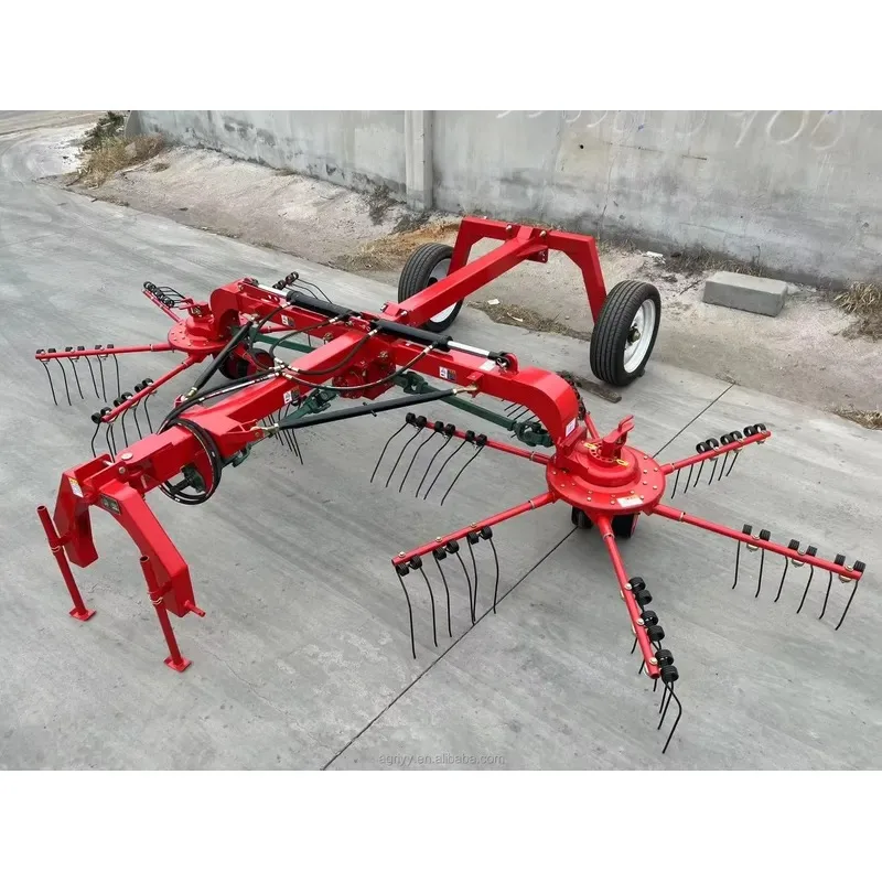 2.5m wide tractor-mounted agricultural grass rake with grass/mesh storage box, shelf life is 1 year