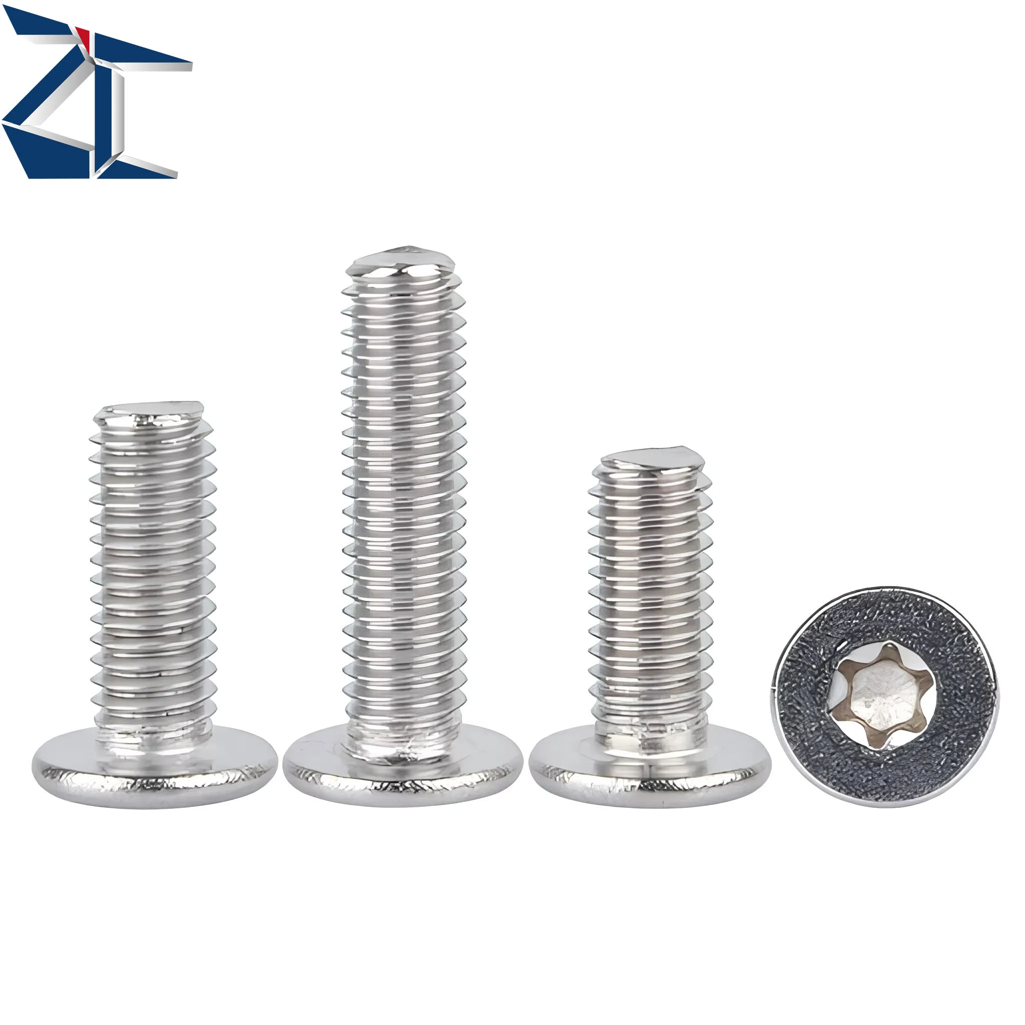 

ZCBSTSE M2 M6 Stainless Steel Ultra Low-Profile Torx Head Cap Screw Coarse Thread Machine Screw