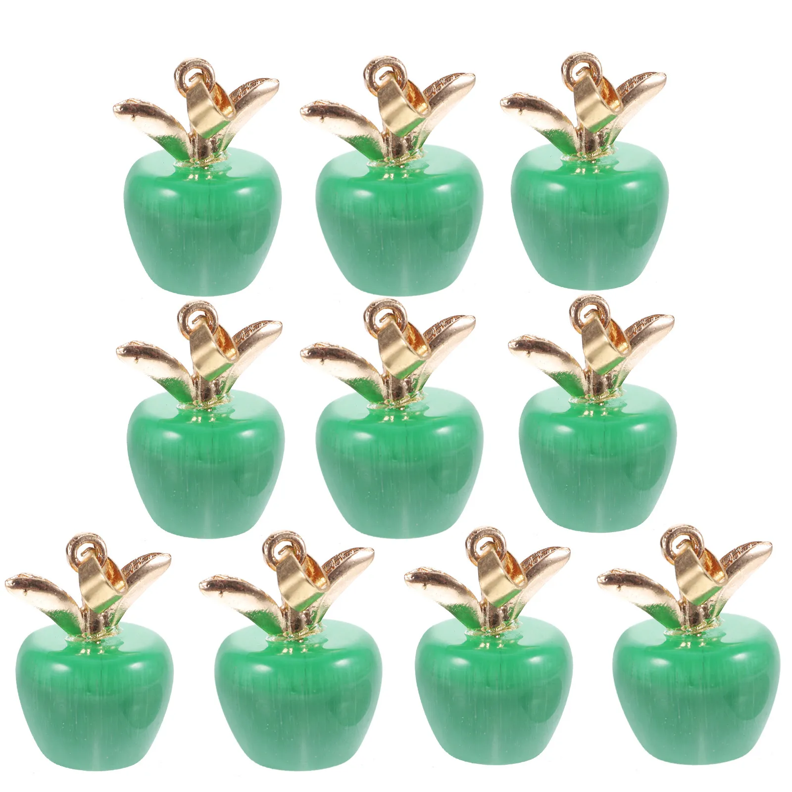 

10Pcs Cat Eye Stone Pendants for Jewelry Making Charms Bulk DIY Craft Supplies for Bracelets Necklaces Earrings Keychains