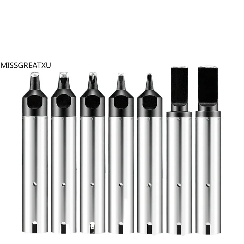 Automatic Soldering Robot Tips Pure Copper Base Replacement Nozzle Horseshoe Flat USB Soldering Tip For Robot Welding Machine
