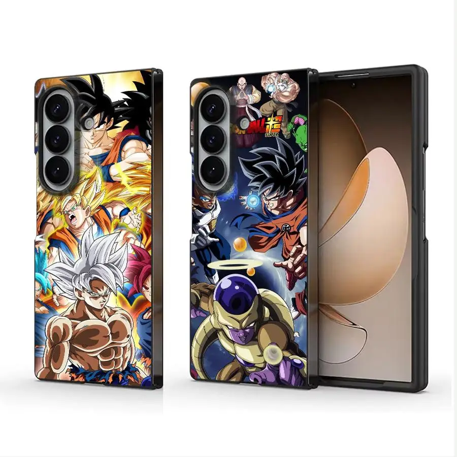 Case for Samsung Galaxy Z Fold 8 Ultra ZFold6 Z Fold 7 6 5 ZFold3 ZFold4 ZFold7 ZFold5 Phone Cover Goku Anime Dragons Balls