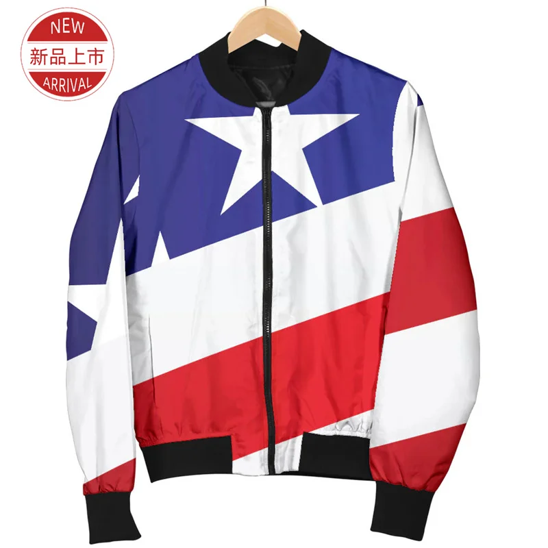 AMERICAN FLAG 3D Printing Jacket American Coat Of Arms Graphic Jackets Women Fashion Cool Streetwear Lapel Clothes Mens Clothing