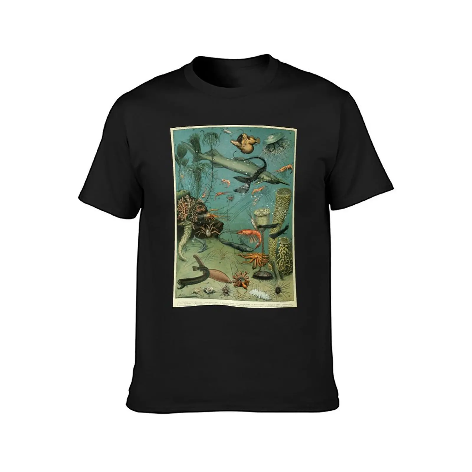 Adolphe Millot Ocean A T-Shirt Short sleeve tee customizeds customs design your own tops Men's t-shirts