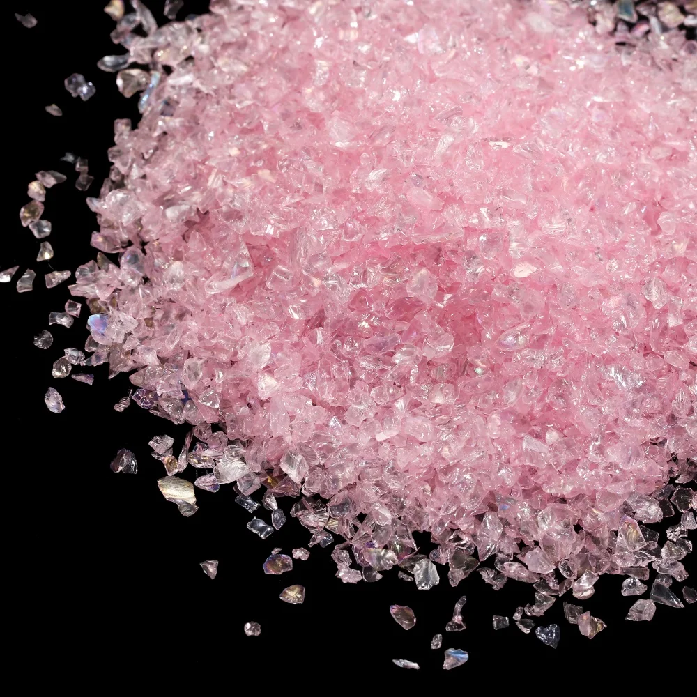 Mehrfarbige Unregelmäßige Glas-Bruchsteine 20-50g Kristallkies für DIY Epoxidharz-Formen Füllstoff Dekorative Nagel- und Schmuckherstellung – Detail 9