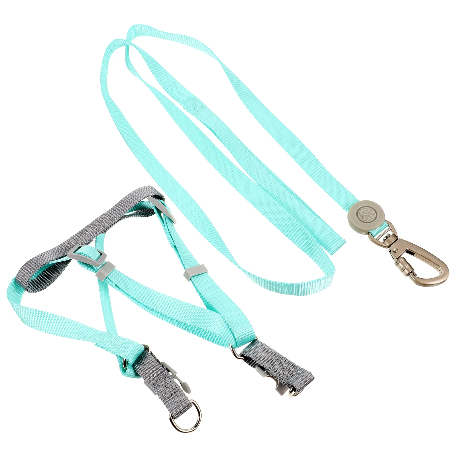

-ring Dog Harness Leash Adjustable Lightweight Compact Size for Small Dogs Puppy Harness Leash Set Outdoor Activities