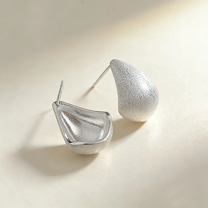 GANPUP Unregelmäßige Kreisförmige Creolen für Damen, Einfache Mode, Neuer Zarter Ohrschmuck, Geschenk für Party, Großhandel, Damenohrringe – Detail 8