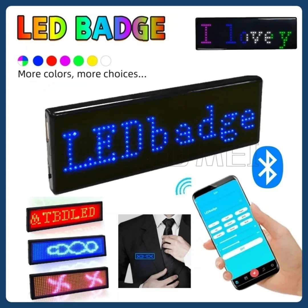 LED Car Display Screen Led Message Board Advertising Moving Scrolling Bluetooth LED Car Programmable Sign Screen USB Vehicle 5V