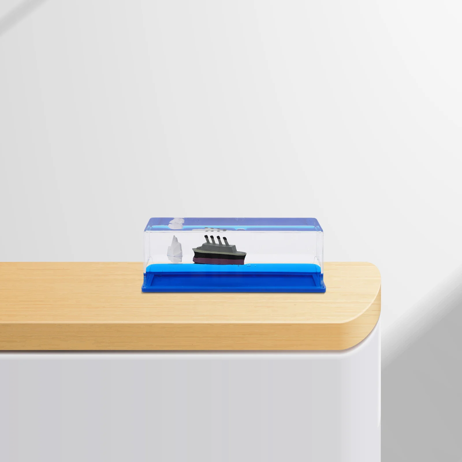 

Fluid Drift Bottle Cruise Ship Desktop Ornament Home Decor Ship In A Bottle Decor Unsinkable Boat Living Room Bedroom Desk