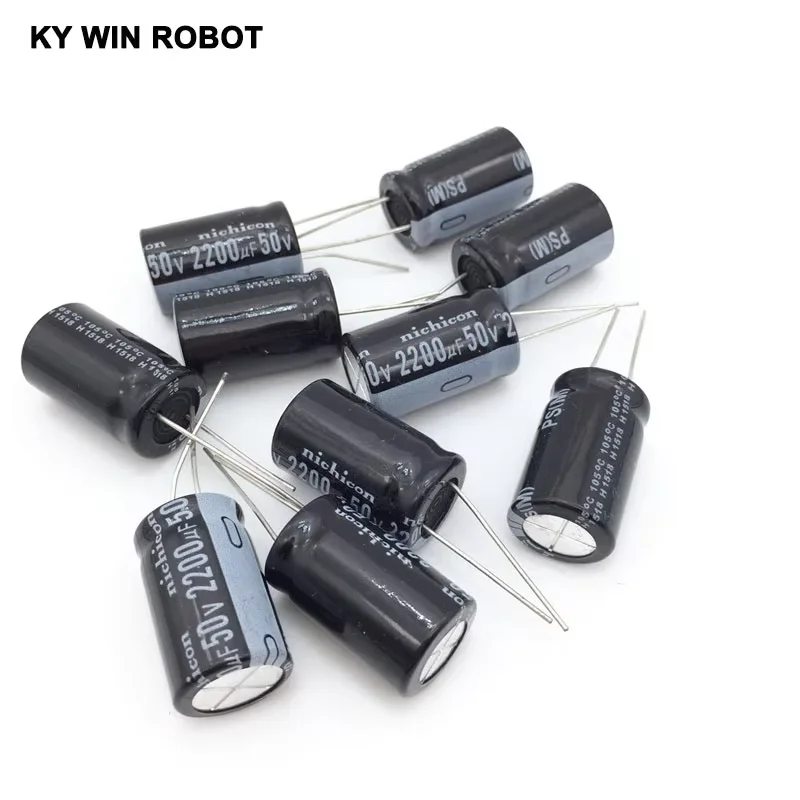 5pcs/lot 50V 2200UF 16 * 25mm Aluminum electrolytic capacitor IC Electronic components for Arduino DIY