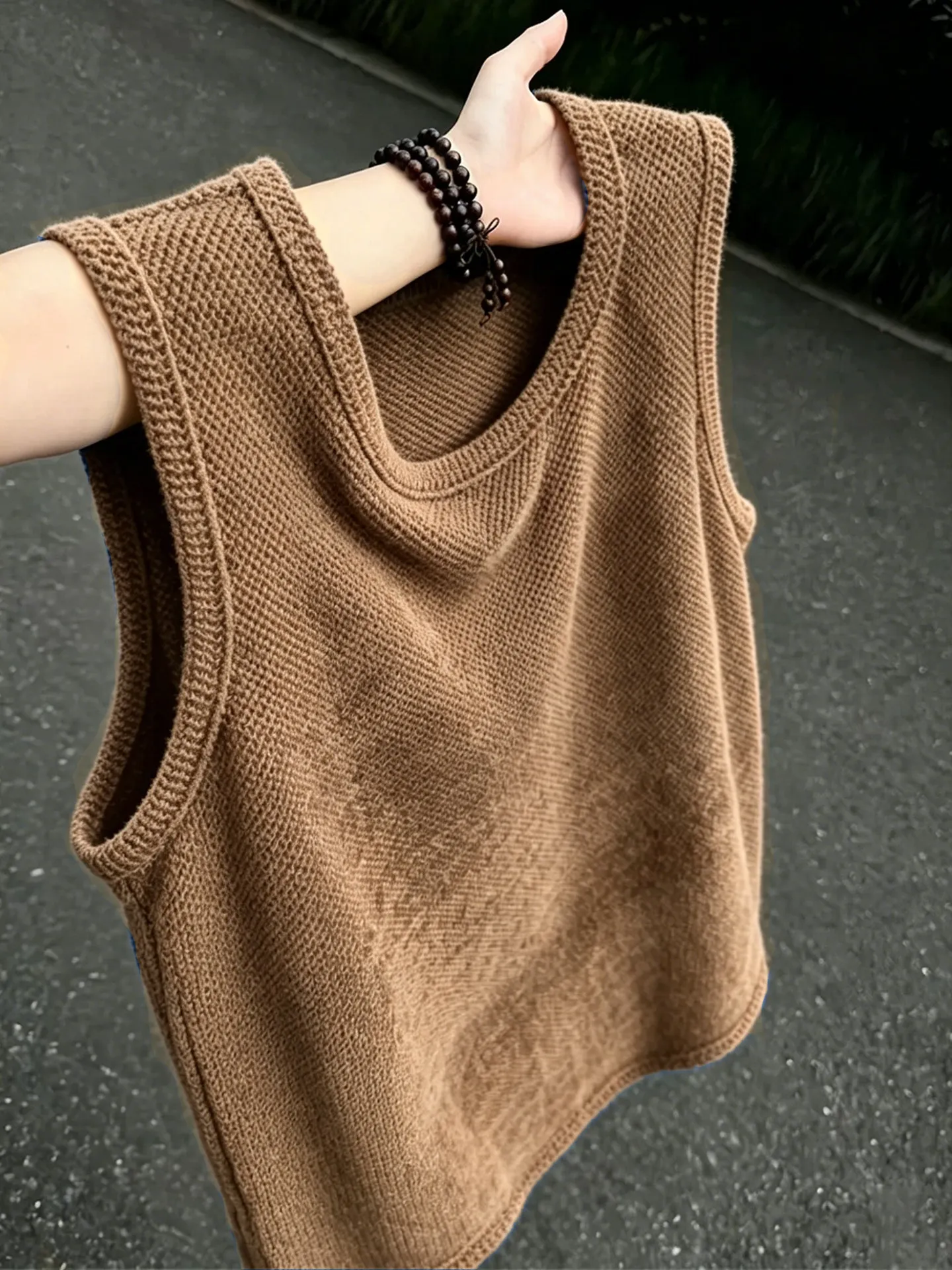 Klein Blue Dragon Scale Pattern Vest Men's Summer Texture Breathable Sleeveless T-shirt Running Sport Shoulder Sweatshirt