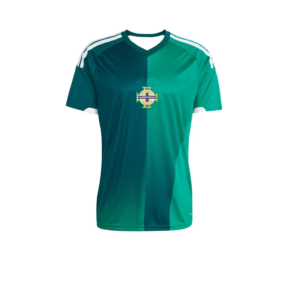 Northern Ireland Style Football Team Jersey, 2026/27 Split Green Kit, Stylish Soccer Top for Supporters, Streetwear & Match Day
