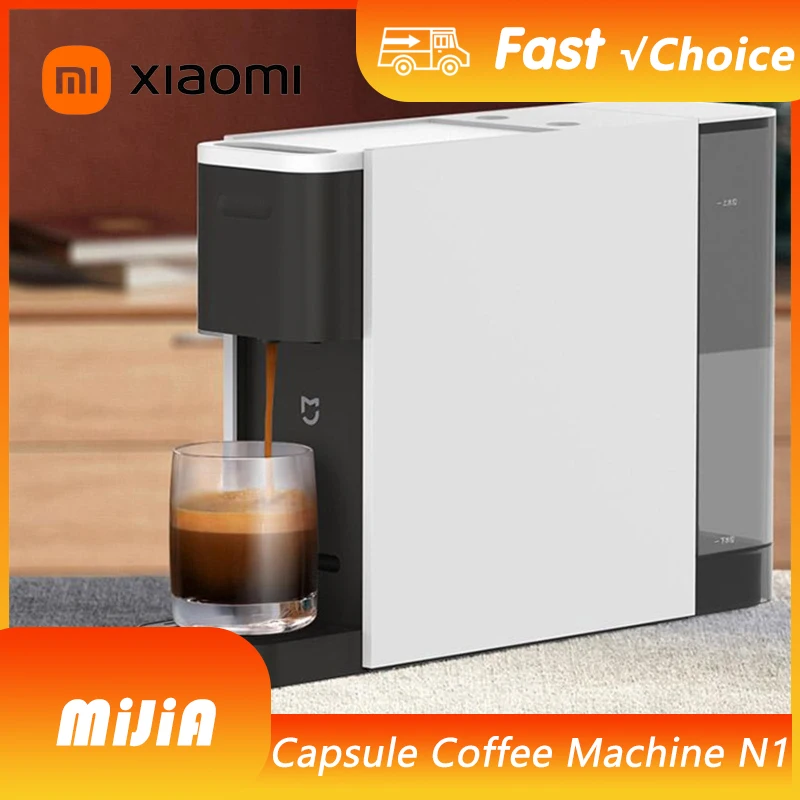 New Xiaomi Mijia Capsule Coffee Machine N1 Coffee Maker S1301 Small Size 10mins Automatic Shutdown Espresso Cafe Food Processor