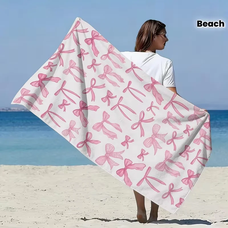 2D Beach Towel Features Starfish Shells Pearl Ultra-fine Fibers Making It Very Beach Travel Sand Free Quick Drying Beach Towel