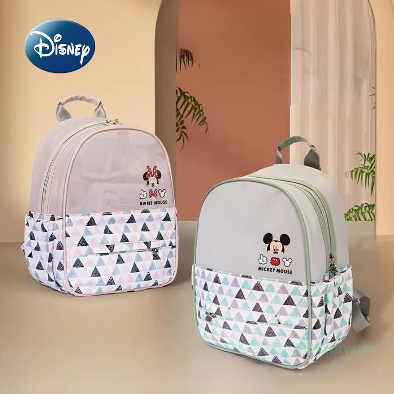 Disney Mickey Minnie New Urinary Bag Backpack Luxury Brand Original Baby Bag Semi Transparent Cartoon Fashion Baby Urinary Bag