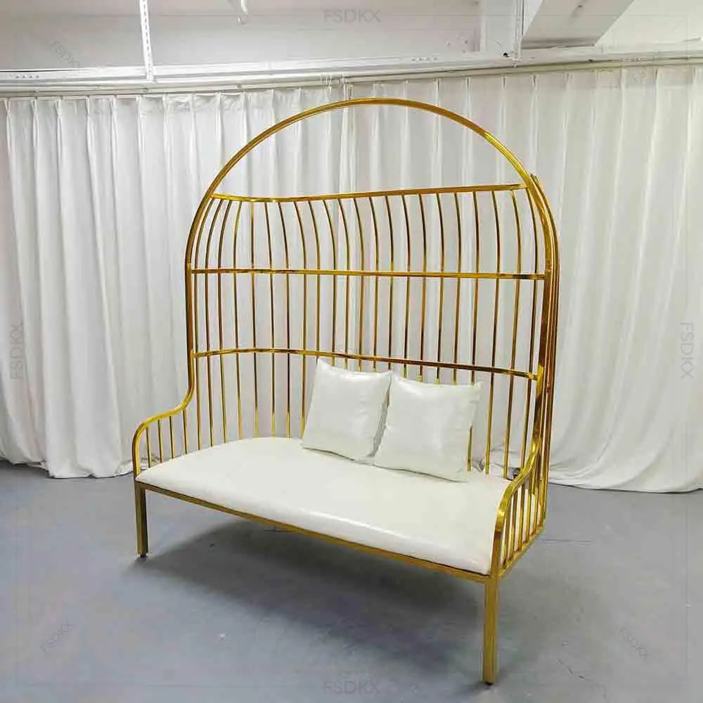 Event Wedding Gold Frame Sofa
