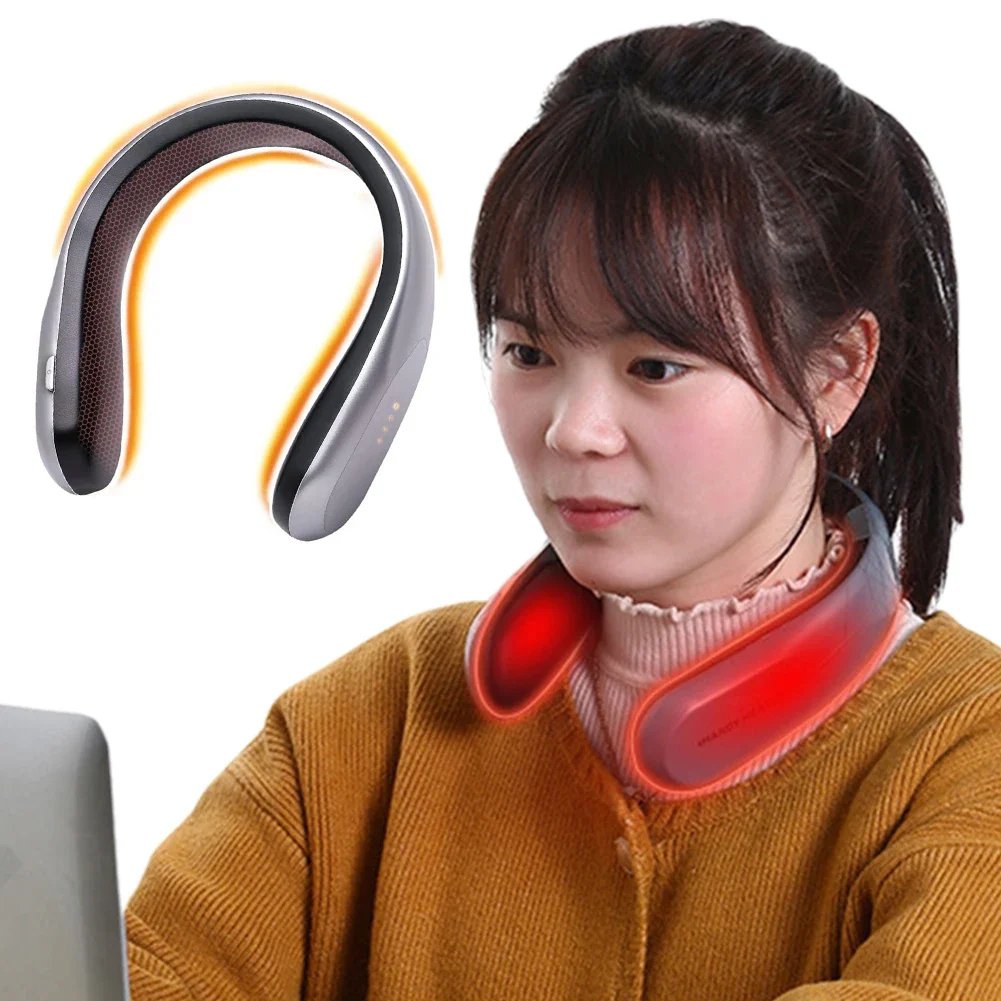 Neck Warmer Rechargeable Cordless Neck Heater 4 Heat Settings Portable Neck Heater Neck & Hand Warmer for Camping Sports Fishing