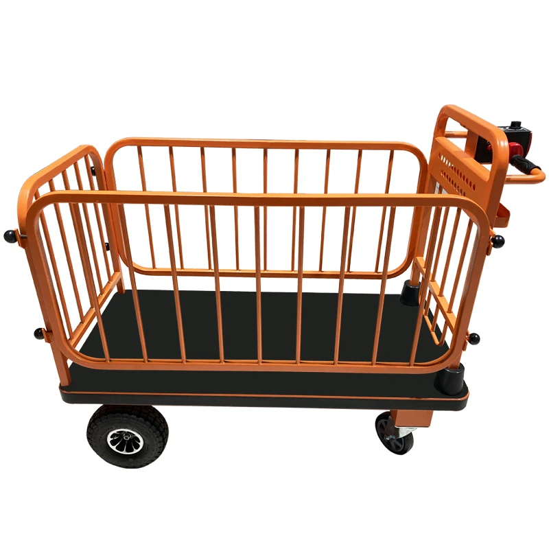 Power Trolley Carts For Warehouse Customized Electric