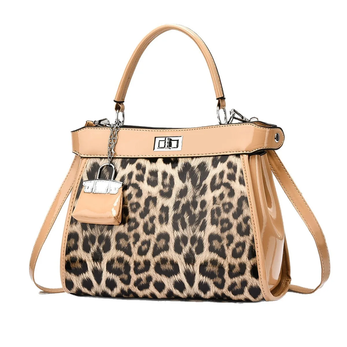 2025 nuevos bolsos de leopardo para mujer, bolsos cruzados de textura avanzada de gran capacidad para mujer, accesorios pequeños para fiesta y negocios