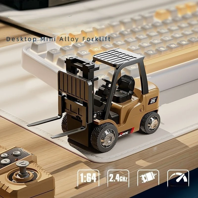 

Мини-сплав вилочный погрузчик 2,4 ГГц с дистанционным управлением, электрическая инженерная игрушка 1:64, модель автомобиля, удивительный праздничный подарок