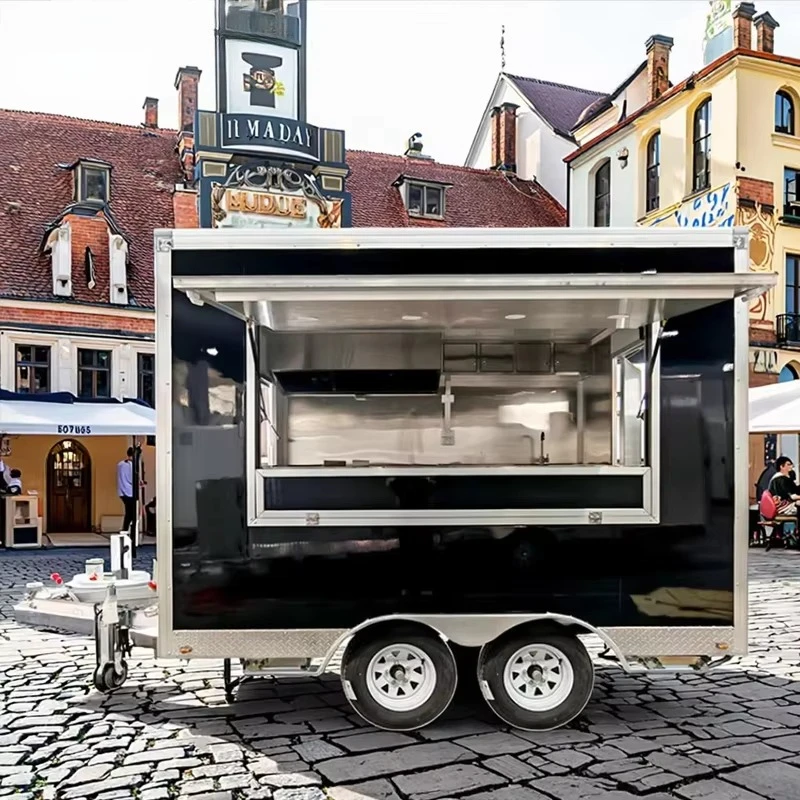 

Solar-Powered Food Truck with Charging Food Trailer for Sustainable Mobile Catering Operations